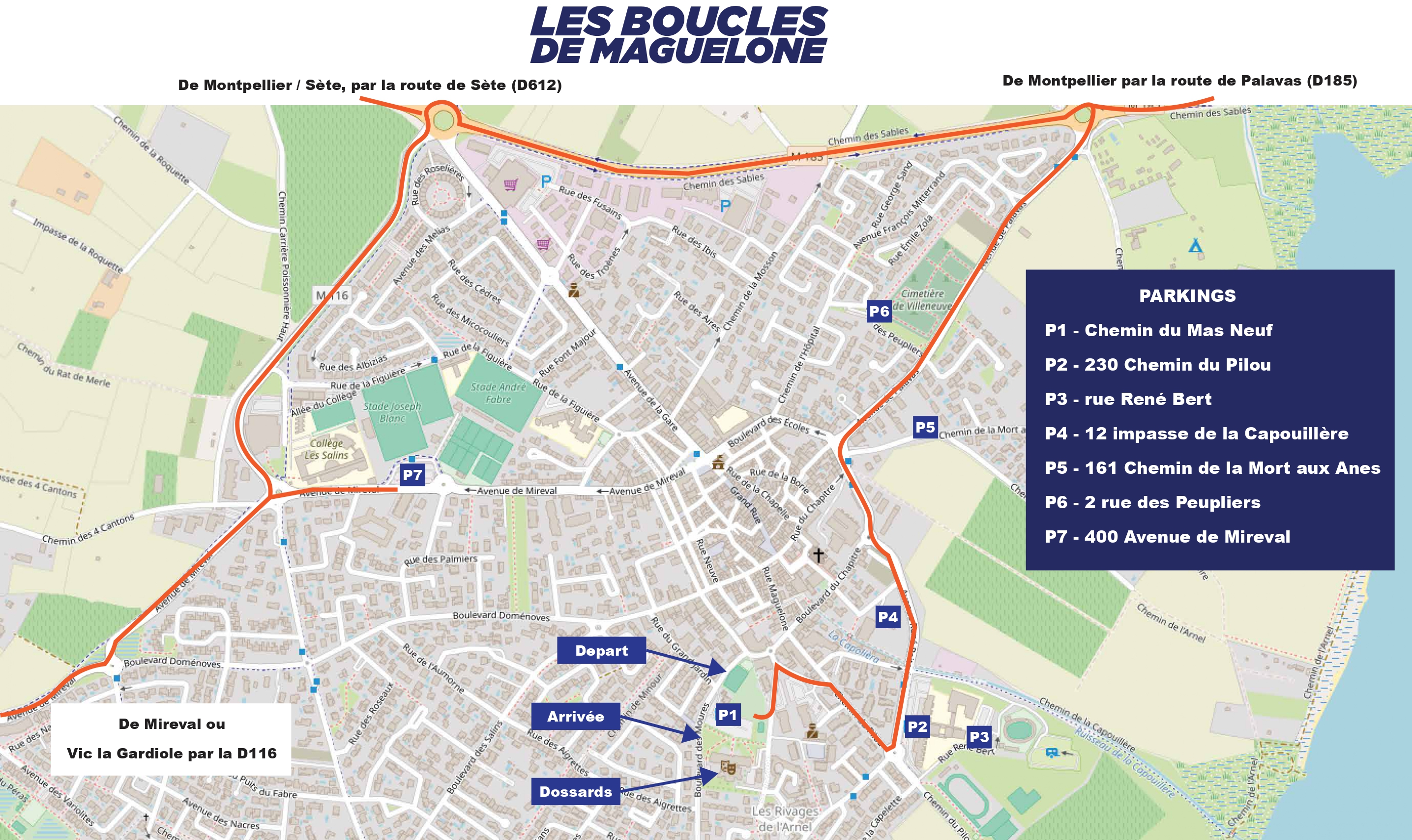 Plan accès + parkings Boucles 26